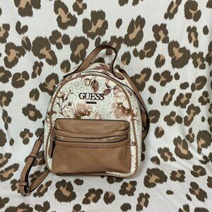 Guess Brown Floral Backpack